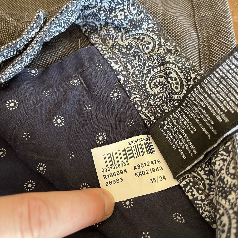 34 Heritage Courage Pants Mens Size 35x34 Heather Grey Relaxed Straight Pants - Picture 10 of 16